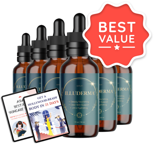 Illuderma - 6 Bottles + 2  Ebooks